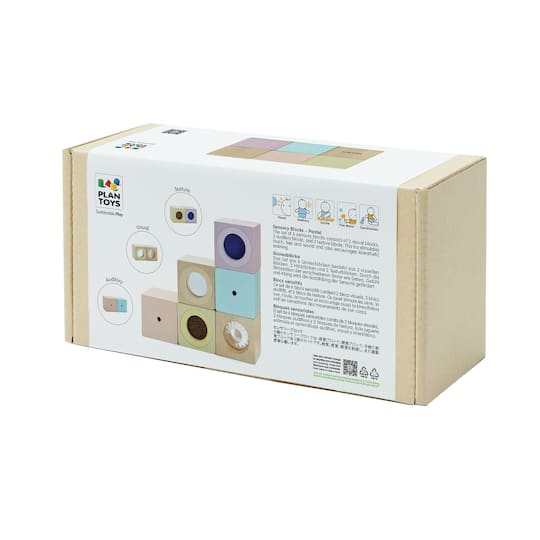 PlanToys Sensory Wooden Blocks Set